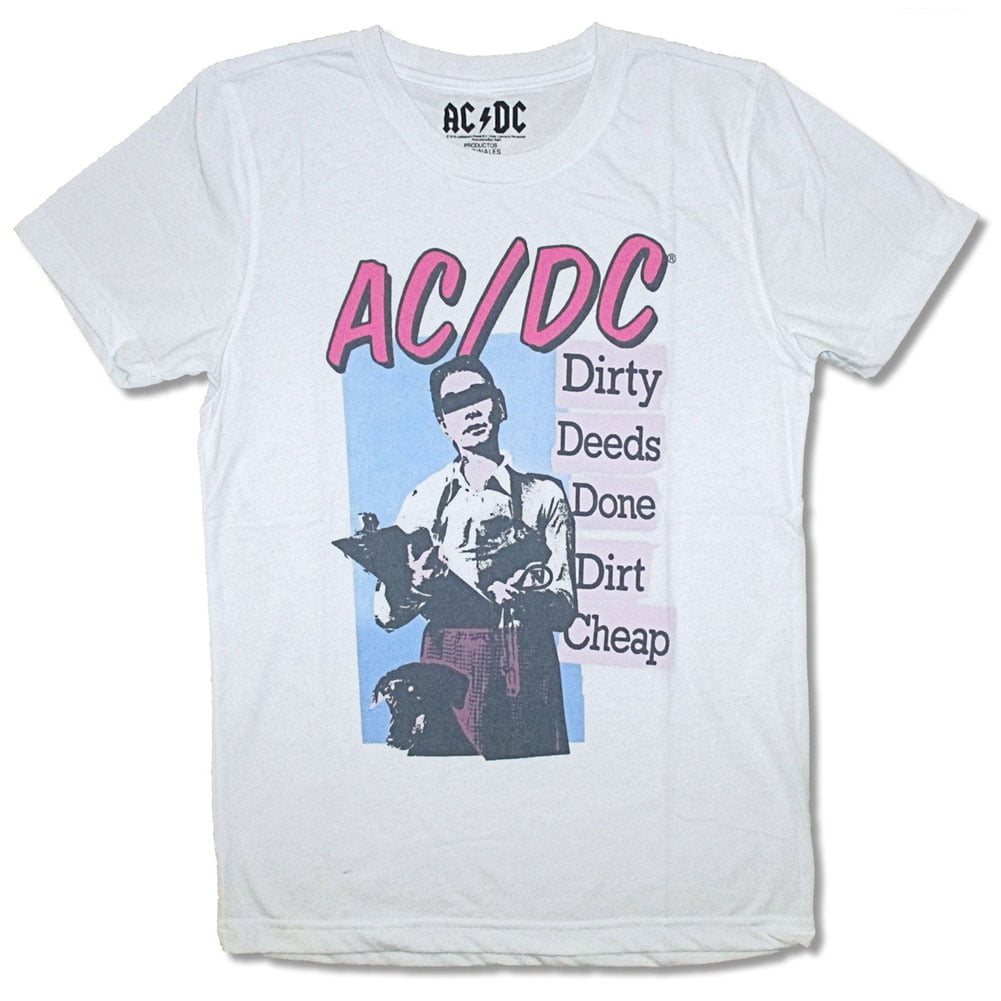 ACDC Dirty Deeds Premium Adult Slim Fit Short Sleeve T-Shirt
