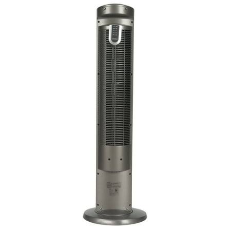 Lasko 42" Wind Curve Tower Fan with Ionizer, Timer and Remote, Gray/Woodgrain, 2554, New