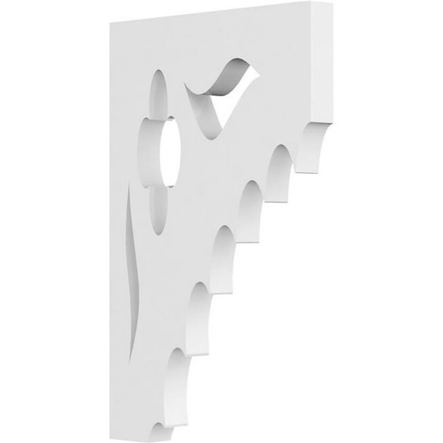 Ekena Millwork BKTP01X05X08WE Support de Wellington - 0,62 x 5 x 8 Po.