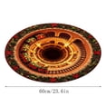 thumbnail image 6 of BZPIZ 24“ Christmas Round Rug, 3D Optical Illusion Train Tunnel Prank Rug, Christmas Train Holiday Floor Mat for Living Room Bedroom Entryway, 6 of 6