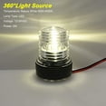 thumbnail image 3 of Geloo 12-24V White LED Anchor Light Marine Boat Yacht RV Navigation Signal Light All Round 360° for Marine Boat Yacht Pontoon RV, 3 of 13