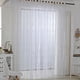 thumbnail image 2 of Cortinas translúcidas con estampado de hojascortinas transparentes de tul para ventanas del hogarcolor blanco Ndcxsfigh Nuevos Originales, 2 of 6