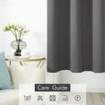 thumbnail image 7 of ZOPZO 42Wx63L inch Blackout Curtains Light Gray Thermal Insulated Grommet for Bedroom 2 Panels, 7 of 7