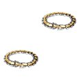 thumbnail image 4 of Thinsony Distinctive Gothic Punk Dragon Scale Bangle 48 inches Cool and Contemporary Light Gold 9.05 Inch 2Set, 4 of 6