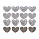 thumbnail image 1 of Parches brillantes con decoraciones de diamantes de imitación para reparar chaquetas, telas y ropa. Plata 16 piezas, 1 of 9