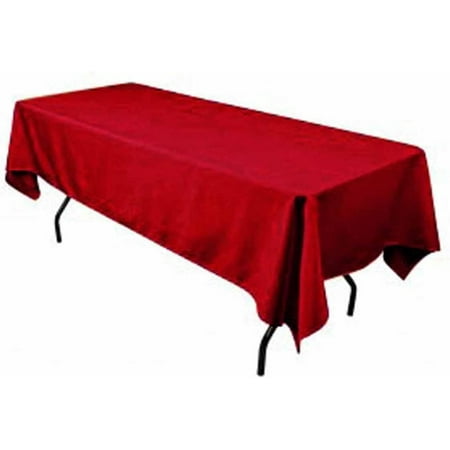 

Valentina Textile Inc Polyester Rectangular Tablecloth 60 x144 (Cranberry)