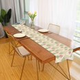 thumbnail image 2 of Yayeee Table Runner 70 inches Long Home Kitchen Dinning Party Decoration, Pastel Green Geometric, 2 of 7