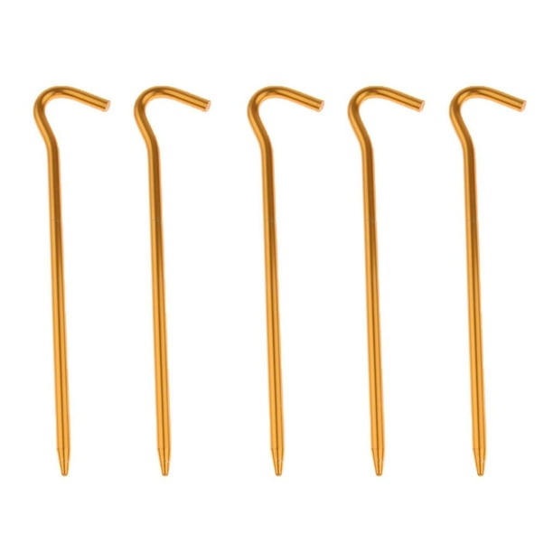 5 Piezas de Servicio Pesado de 7 Pulgadas, Estacas de Estaca para Tienda, amarillo 2 Sharpla Estacas para tiendas de campaña