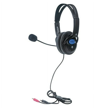 Manhattan Stereo hedset Lightweight Over-Ear Design  Two 3.5 mm Plugs  Built-in Adjustable Microphone  Black price history on PriceWatchPro