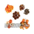 50 Pcs Assorted Small Artificial Pumpkins and Gourds with Acorns