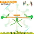 thumbnail image 2 of 360 Degree Rotation Outdoor Kids Spinning Seesaw,Sit and Spin Teeter Totter Outdoor Playground Equipment,Swivel Teeter Totter for Backyard,Playground,or Indoor Fun,Boys and Girls, 2 of 6