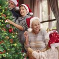 thumbnail image 2 of Patiojoy 6FT Pre-lit Hinged Artificial Pencil Fir Christmas Tree with LED Lights, 2 of 10