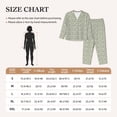 thumbnail image 4 of Disketp Leaves Pajamas Set Long Sleeve Sleepwear Womens Button Down Nightwear Pj Sets-{designName}-Small, 4 of 7