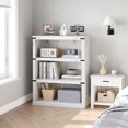 thumbnail image 6 of Aoile 3 Tier Bookcase, 43.3" Farmhouse Book Shelf with Storage Open Display Bookshelves Living Room, Bed Room, White, 6 of 9