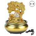 thumbnail image 1 of Tabletop Fountain, Resin Tabletop Waterfall, Small For Home Office Wealth Tree EU Plug 220V, 1 of 8