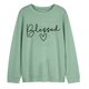 thumbnail image 4 of Sudadera UNIQUEONE Blessed para mujer con estampado de letras, 4 of 6