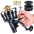 thumbnail image 2 of Sougayilang Carp Fishing Reel 13+1 Stainless Steel BB Bait Feeder Spinning Reel for Freshwater and Saltwater, 2 of 6