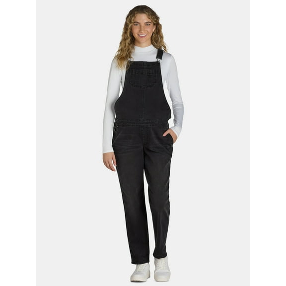 Time and Tru Women's Maternity Boyfriend Overalls, Sizes XS-XXXL