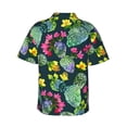 thumbnail image 3 of Bixox Men's Hawaiian Shirts Men's Watercolor Cactuses Print Short-Sleeve Shirt-Large, 3 of 8