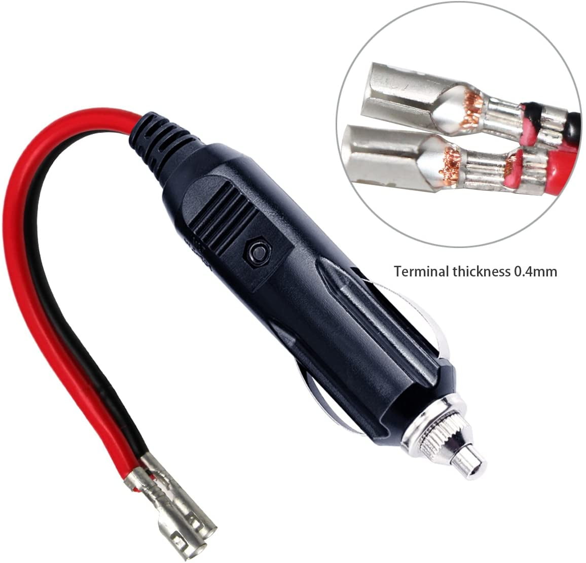 12/24V DC Female Car Cigar Lighter Socket Plug Socket Connector Adapter 