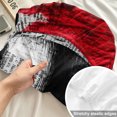 thumbnail image 4 of Twin Sze Fitted Sheet Set - Human Skull 2 Piece Bedding Sets 16" Deep Pocket Fitted Sheet with 1 Pillowcase, Red Ostrich Feather Horror Art Newsprint Brushed Microfiber Hotel Luxury Bed Sheets, 4 of 9