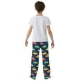 thumbnail image 5 of FORMRS Kids Pajama Pants with Pockets Size 11-12Y Boys Lounge Sleep Bottoms, Rainbow Space Cat, 5 of 8