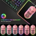 thumbnail image 4 of Ultralight Wired Gaming Mouse, Lightweight Honeycomb Shell, 4 RGB Breathing Backlit Mice, 6 Adjustable DPI 6400, USB Optical Computer Mice for Gamer / Office, 4 of 8