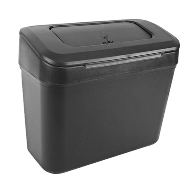 Cubo de basura para coche, contenedor compacto para basura, organizador lateral del asiento, caja de almacenamiento para SUV, camiones
