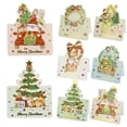 thumbnail image 2 of Mini tarjetas de felicitación creativas de Feliz Navidad, tarjeta postal de regalo de Año Nuevo para niños, suministros para fiestas navideñas, 12/1 piezas, 2 of 4
