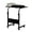 Black1, variant on QRKD Rolling Sofa Side Table Mobile Snack Table, Height Adjustable Portable Laptop Computer Stand Desks Breakfast Tray Table with Wheels for Living Room Bedroom, Wood Desktop with Metal Frame (Black2)
