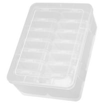 MLINS Clear Foldable Clay Storage Box 16.50X12.00X6.00CM