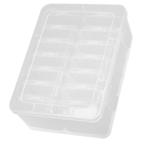 MLINS Clear Foldable Clay Storage Box 16.50X12.00X6.00CM