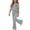 Gray, variant on Girls Outfit Sets, Running Crew Neck Short Sleeve 2 Piece T-Shirts and Flare Pants Sets Pink Size 11-12 T