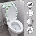 thumbnail image 4 of HELLHERO Petal Elastic Edge Washable Pack of 2 with Adjustable Toilet Top Cover Toilet Lid Seat Cover Set Washable and Reusable, 4 of 8