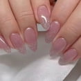 thumbnail image 2 of Simple Oval False Nails Chip-Proof Smudge-Proof Fake Nails for Manicure Lover Beauty Blogger Jelly Glue, 2 of 9