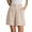 03 Light Khaki, variant on Airmenty Womens Shorts High Waist Shorts Bermuda Shorts Casual Loose Shorts Wide Leg Shorts with Pockets