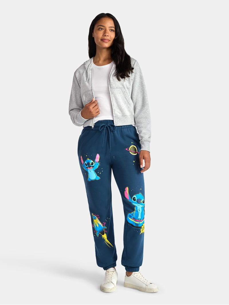 Disney Stitch Women's Graphic Jogger Pants, 29