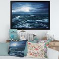 thumbnail image 3 of Designart 'Morning Glow Through The Ocean Waves' Nautical & Coastal Framed Art Print, 3 of 4
