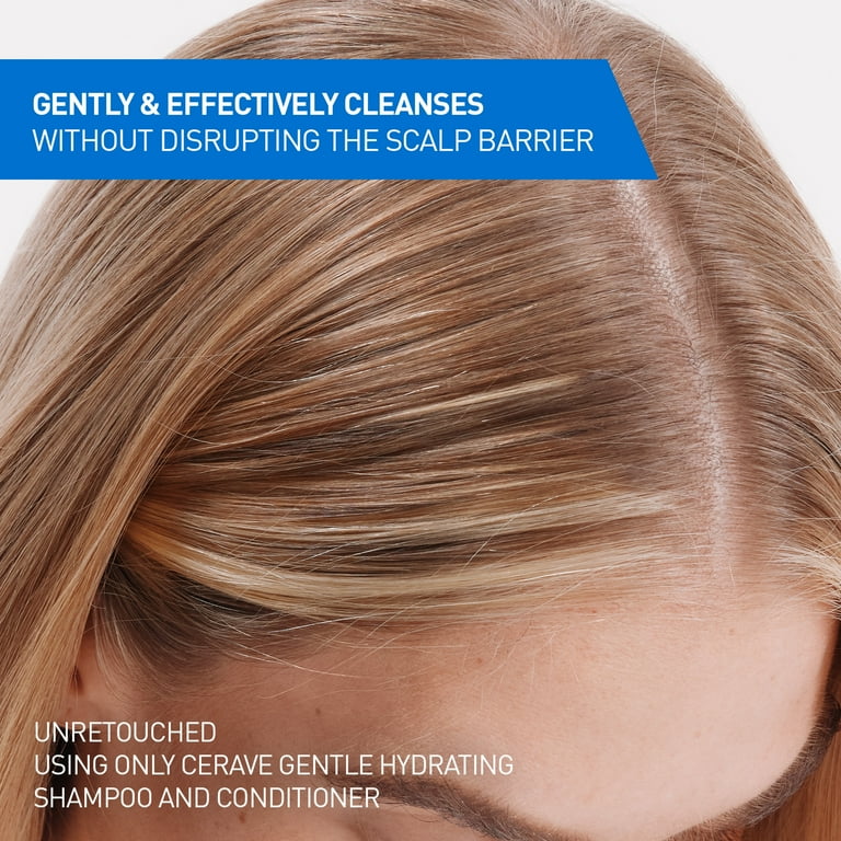 CeraVe Gentle Hydrating Shampoo, Sulfate Free, Paraben Free, Fragrance Free, All Hair Types, 12 fl oz