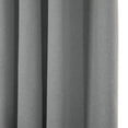 thumbnail image 4 of TWOPAGES Pinch Pleated Curtain 26 W X 102 L Inch Blackout Light Blocking Drape for Living Room, 1 Panel, Grey, 4 of 5