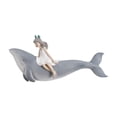 thumbnail image 1 of Decoración nórdica para colgar en pared de habitación Niña y ballena Sunnimix escultura de arte de pared, 1 of 7