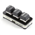 thumbnail image 5 of Mini Teclado Personalizado de 3 Teclas Copiar Pegar Cortar Seleccionar Ingresar Ctrl CV para Programador Audio Juego Acceso Directo Teclado Negro, 5 of 5