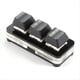 thumbnail image 5 of Mini Teclado Personalizado de 3 Teclas Copiar Pegar Cortar Seleccionar Ingresar Ctrl CV para Programador Audio Juego Acceso Directo Teclado Negro, 5 of 8