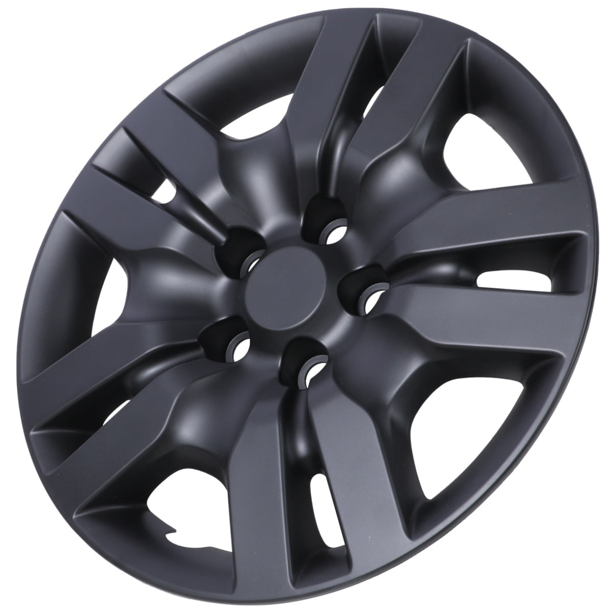 (4 Pack)16" Hubcaps Wheel Rims Cover For 2007-2012 Nissan Altima/2008-2009 Nissan Altima Coupe Compatible With Steel Wheels Bolt On Installation(16-Inch,BLACK MATTE)
