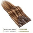 thumbnail image 6 of SEGO Clip in Hair Extensions 100% Real Remy Human Hair Full Head Straight Balayage Hair 8-24 inch, 6 of 10