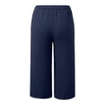 thumbnail image 6 of Wlynlyn Capri Pants for Women Casual Knee Length Capris Summer Straight Leg Loose Beach Cropped Pants with Pockets, 6 of 6