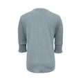 thumbnail image 6 of Dasayo Light Blue Tops for Women Winter Long Sleeve Knit Ruffle Comfort Solid Shirts Ladies Blouses XL, 6 of 6