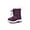 Purple, variant on Apakowa Kids Girls Boys Insulated Fur Winter Warm Snow Boots (Toddler/Little Kid)