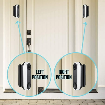 Wasserstein - Horizontal Wedge Wall Mount for Arlo Video Doorbell