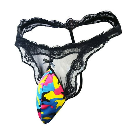 

Qcmgmg Men s Athletic Supporter Pouch Underwear T-Back Sexy Thong Free Size